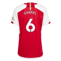 Arsenal Gabriel Magalhaes #6 Hjemmedrakt Dame 2023-24 Kortermet